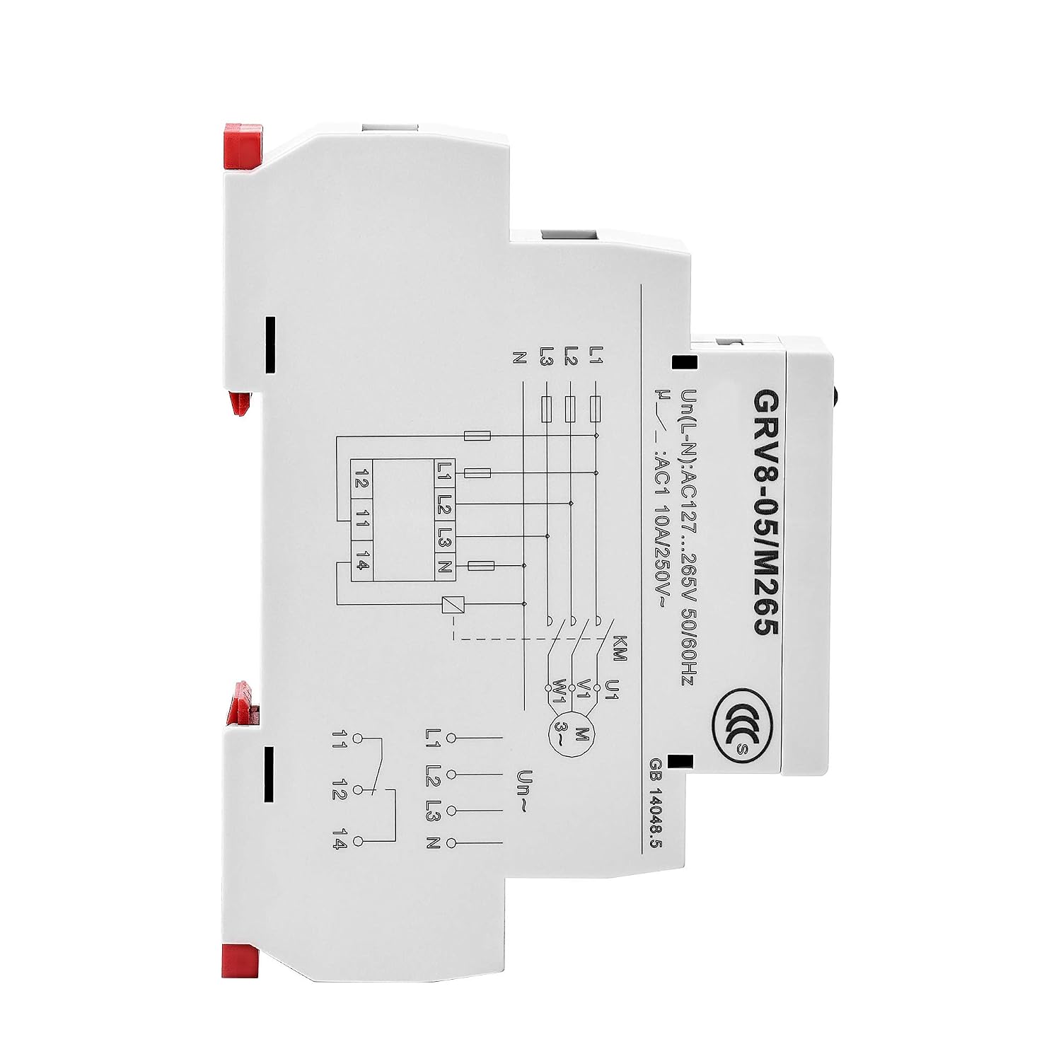 GAEYAELE Voltage Protection Relay with Phase Sequence Phase Failure Asymmetry Delay Time Function AC127V-265V 10A 1SPDT(GRV8-05,M265) - Image 4