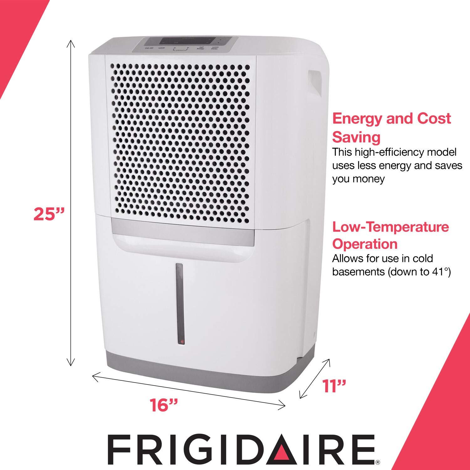 Frigidaire High 70 PintsPerDay Portable Dehumidifier with SpaceWise