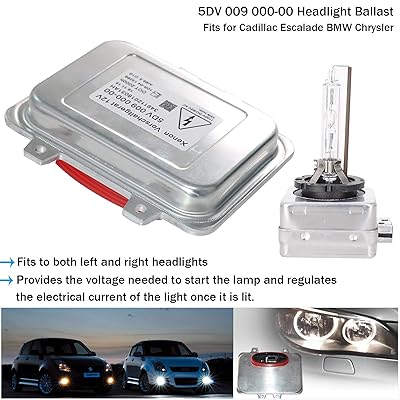 Buy 5dv 009 000 00 Xenon Hid Headlight Ballast Control Unit And D1s Bulb Replacement For 07 14 Cadillac Escalade 06 09 Bmw E60 08 14 Ch Ry Sler Town Country Online In Turkey B08dhy6gyx