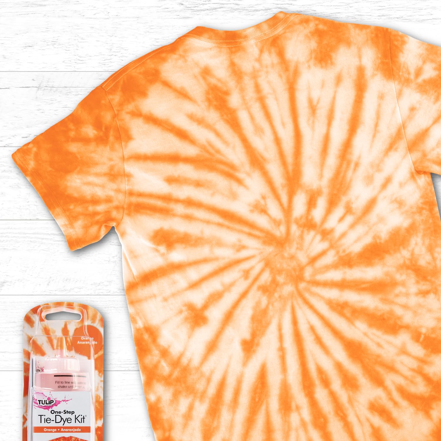 Tulip One-Step Tie-Dye Kit, Vibrant Colors for Fabric 4 fl oz, Orange