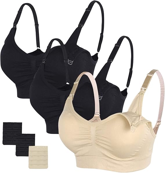 Amazon Stelle ボディシルク シームレス マタニティ 授乳ブラ パッド エクステンダー クリップ付き ブラジャー 通販