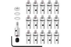 GoHobby Premium 1.3mm RC Linkage Stoppers - Push Rod Connectors for Model Airplanes and Boats, 25pcs