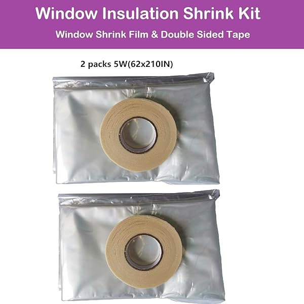 STARJUNGLE INDOOR WINDOW INSULATION KIT, CLEAR WINDOW FILM FOR HEAT AND COLD (10 WINDOWS(62X420))