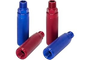 YiaChuii Glad Hand Grips, 2 Pack Aluminum Red/Blue Gladhand Handles Glad Hand Extension Handles for Semi Trucks Trailers