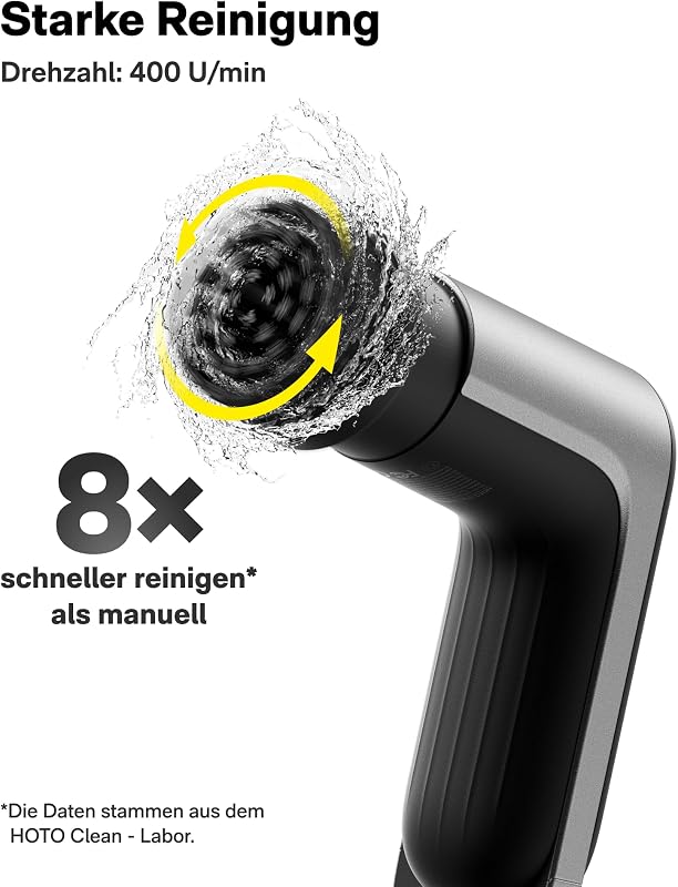 Elektrische Reinigungsbürste mit 6 Bürstenköpfen, IPX7 Wasserdicht