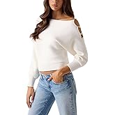 Guess Womens Eco Long Sleeve Beaded Jamia Sweater
