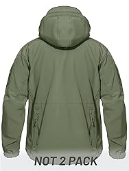 TACVASEN Men's Multipocket Concealed Hood Tactical