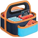 GRAOSO Carrying Case Compatible with Yoto Mini (2024 Edition), Handle Bag for Audio Music Player and Headphone, 4 Separate Card Slots, 1 Front Pocket for Accessories, Blue, Case Only