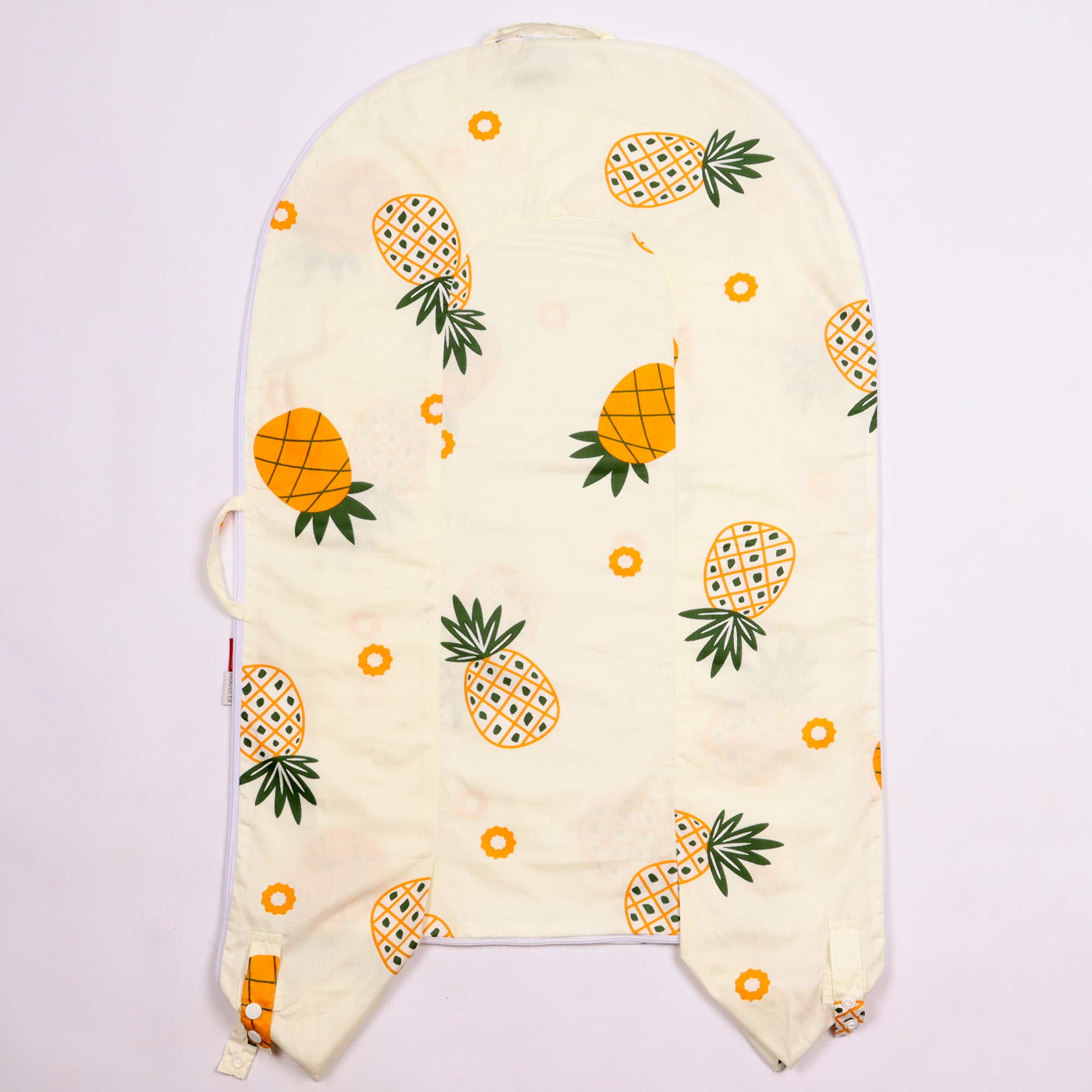 DockATot Deluxe Lounger Cover - 100% Cotton, Hypoallergenic Replacement - Pineapples