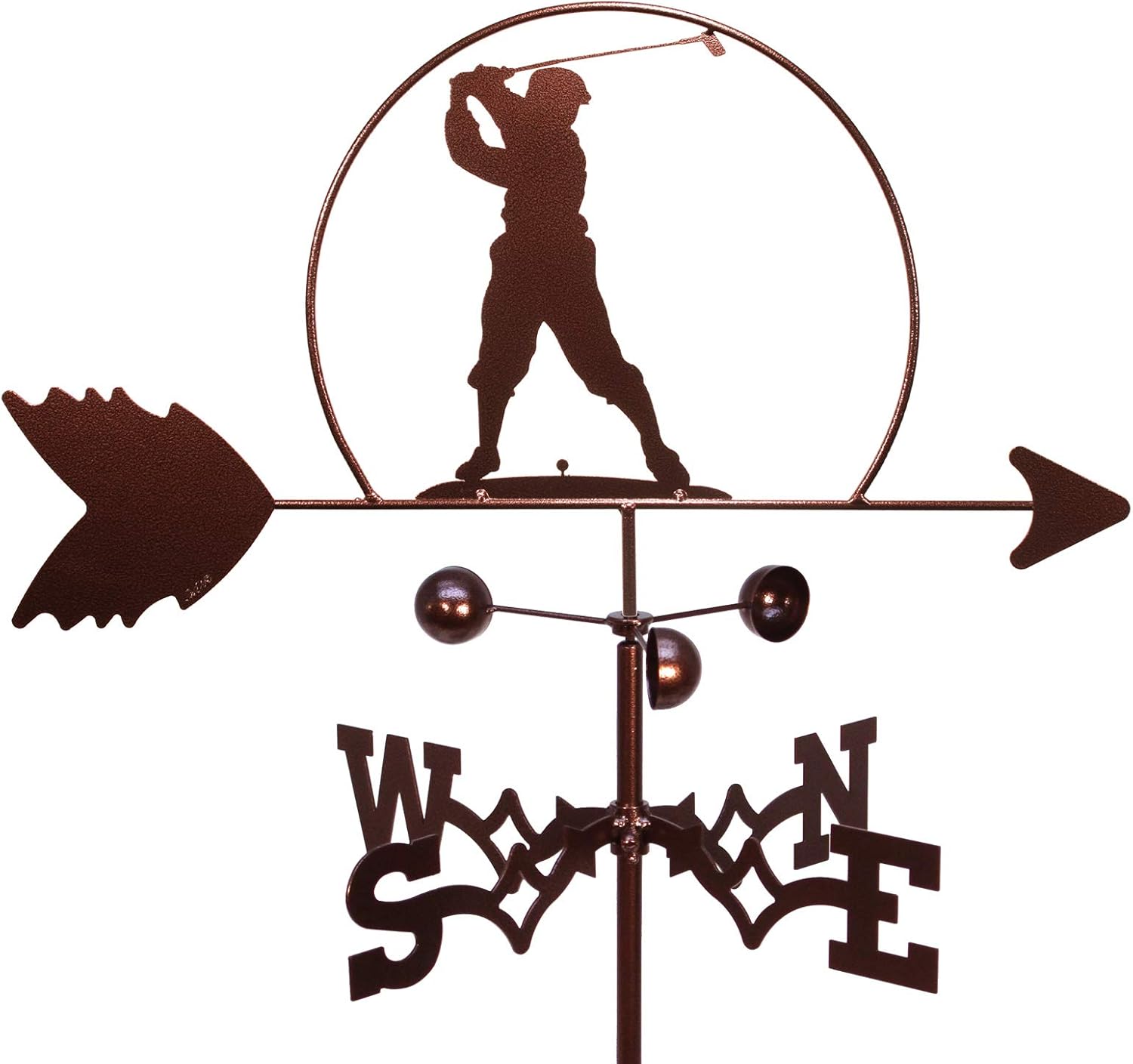 Weathervanes - SWEN Products Golfer Male Golf PGA Weathervane (Garden Stake Included)