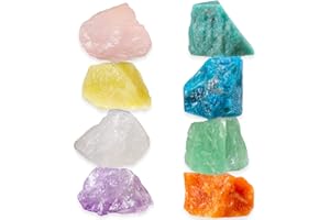 Nicetage 8 pcs Bulk Gemstones and Crystals (ZN03-Mix*8)