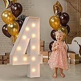 imprsv Marquee Numbers, 4FT Light Up Numbers for