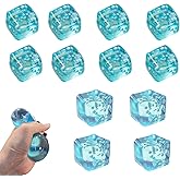 AHYCS Ice Cube Squishy Toy, Stress Cube - Ice Cube Stress Balls with Snowflakes Inside, Slow Rising Cubes Stress Balls for Adults Kids, Nice Cubes Squishy for Party Favors (12PCS)