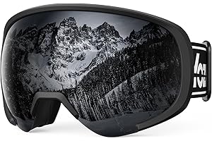 YOZISS Ski Goggles UV400 Protection, OTG Snow Goggle for Men Women, Anti-fog Snow Sports Goggles for Snowboarding, Snowmobile