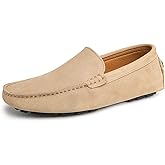Go Tour Mens Handmade Suede Leather Casual Loafers Shoes