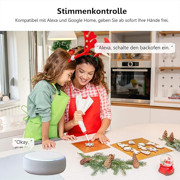 BZ 4 enchufes inteligentes con WiFi mini enchufe inteligente compatible con Alexa Google Home mando a distancia y funcin de temporizador