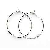 Little Sterling Silver Hoop Earrings. Mini 10mm, Thin 24 Gauge Hypoallergenic Perfect for Sensitive Ears Solid 925 Sterling Silver Huggie Minimalist Hoops