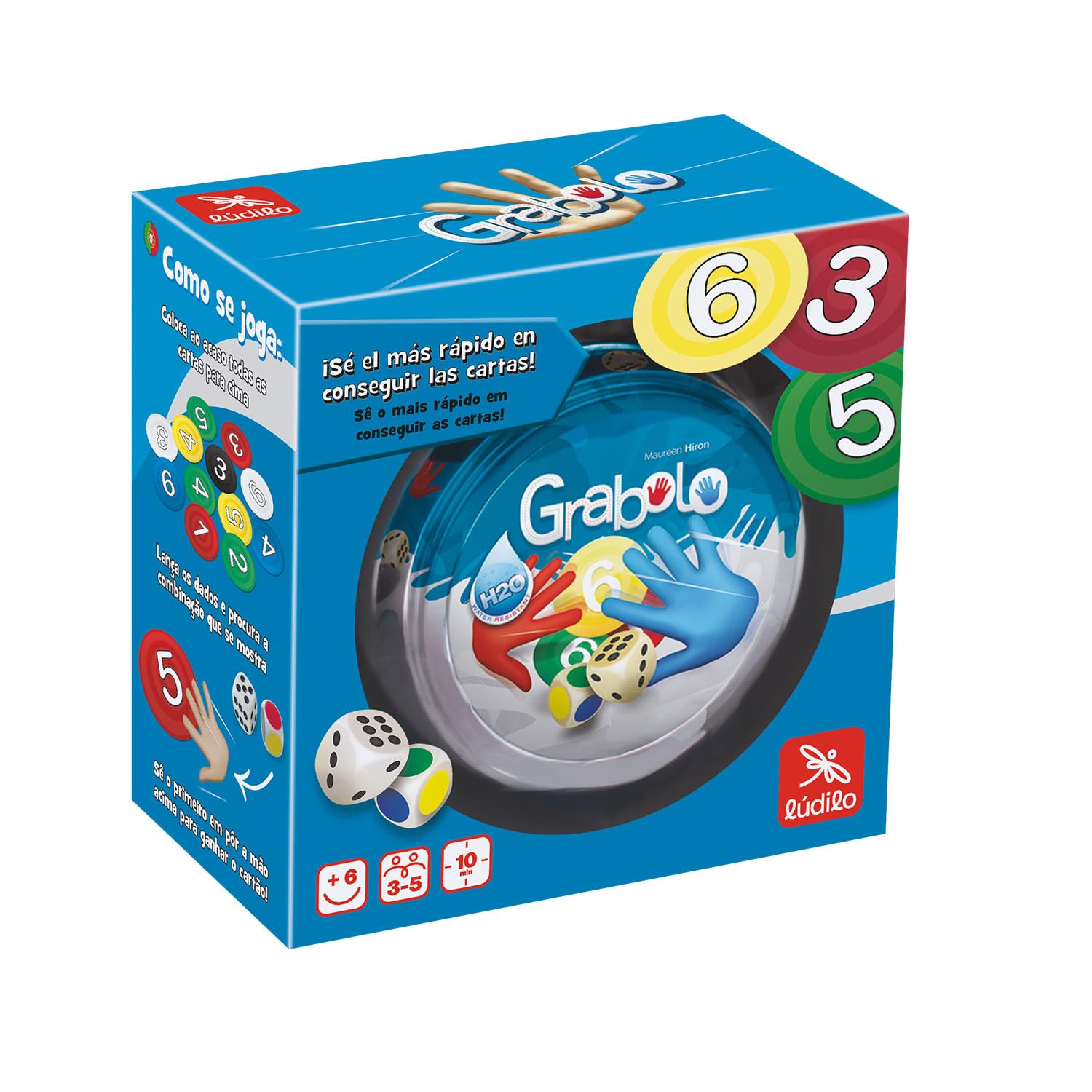 Ludilo - Grabolo | Board Games Kids 6 Years or Older | Educational Games 6 Years Old | Family Board Games | Card Games | Games for Kids 6 Years or Up