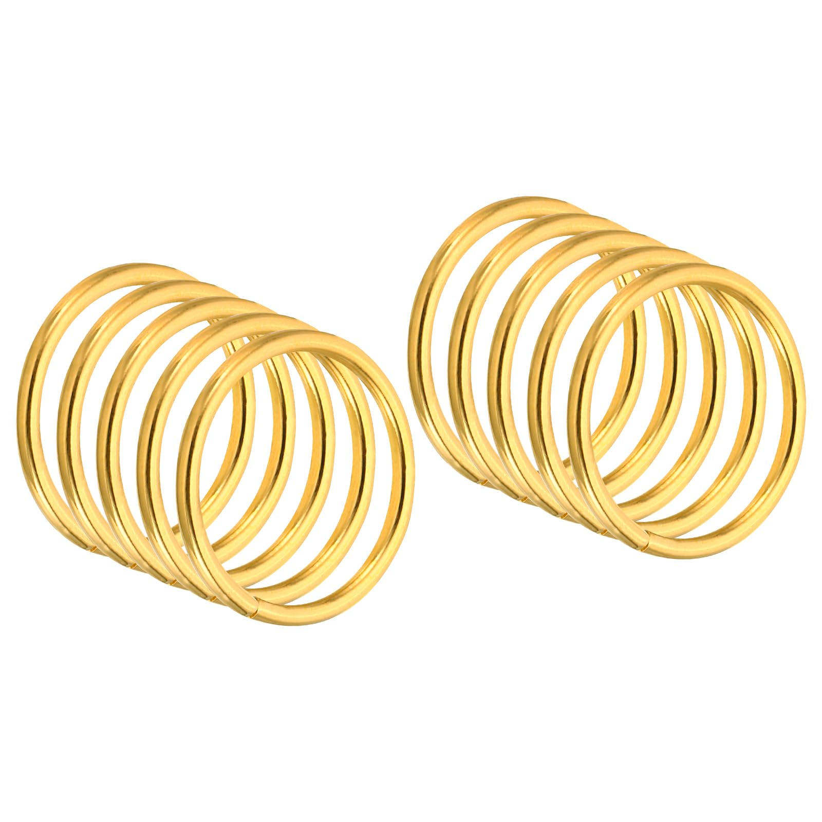 PATIKIL 1.4 Inch Dream Catcher Rings, 20 Pcs Metal Macrame Wreath Floral Round Ring Hoop for Christmas Decor Home Car DIY Craft Wedding Wall Hanging Decorations, Gold — image 1