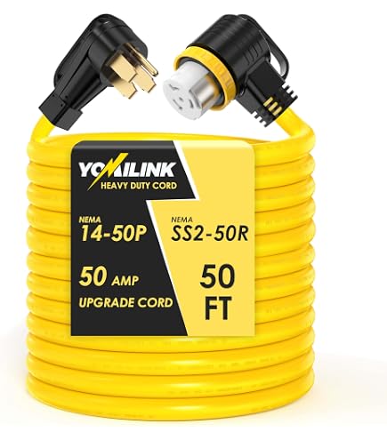 Amazon.com: YOMILINK 10 Feet 50 Amp RV/Generator Cord,NEMA 14-50P