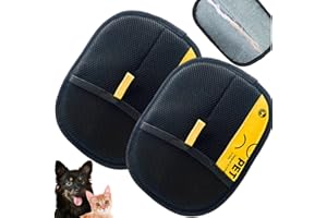 puyode Tarifa Pets Hair Remover, Goalintent Pet Hair Remover, Electrostatic Pet Hair Remover, Gloves Pet Hair Removal for Cat & Dogs, Reusable Pet Hair Remover Glove (2pcs)