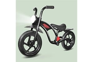 KRIDDO Kids Balance Bike for 2-5 Years, with Front Light, Upgraded Tires for All Terrain, Upgraded Bearing for Smooth and Stable Riding, Front and Rear Fenders, Adjustable Seat