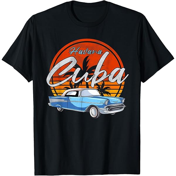 Amazon.com: Retro Havana Cuba Tee Vintage Caribbean Cuban Souvenir
