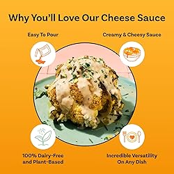 Dairy Free Cheddar Cheese Sauce, Plant Based