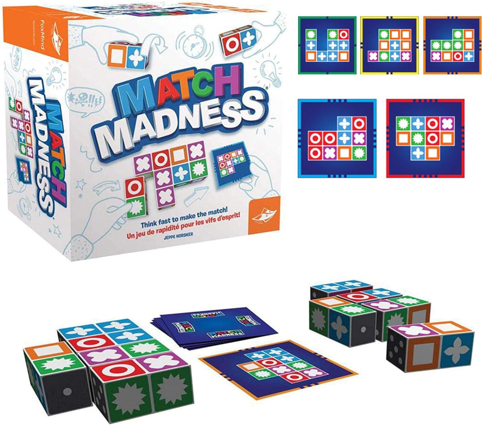 2021 Newest Match Madness Board Game for Kids,Educational Logical Thinking Board Game Toy,Intelligence Development Children Matching Toys for Boys Girls - Exercise Reaction Speed