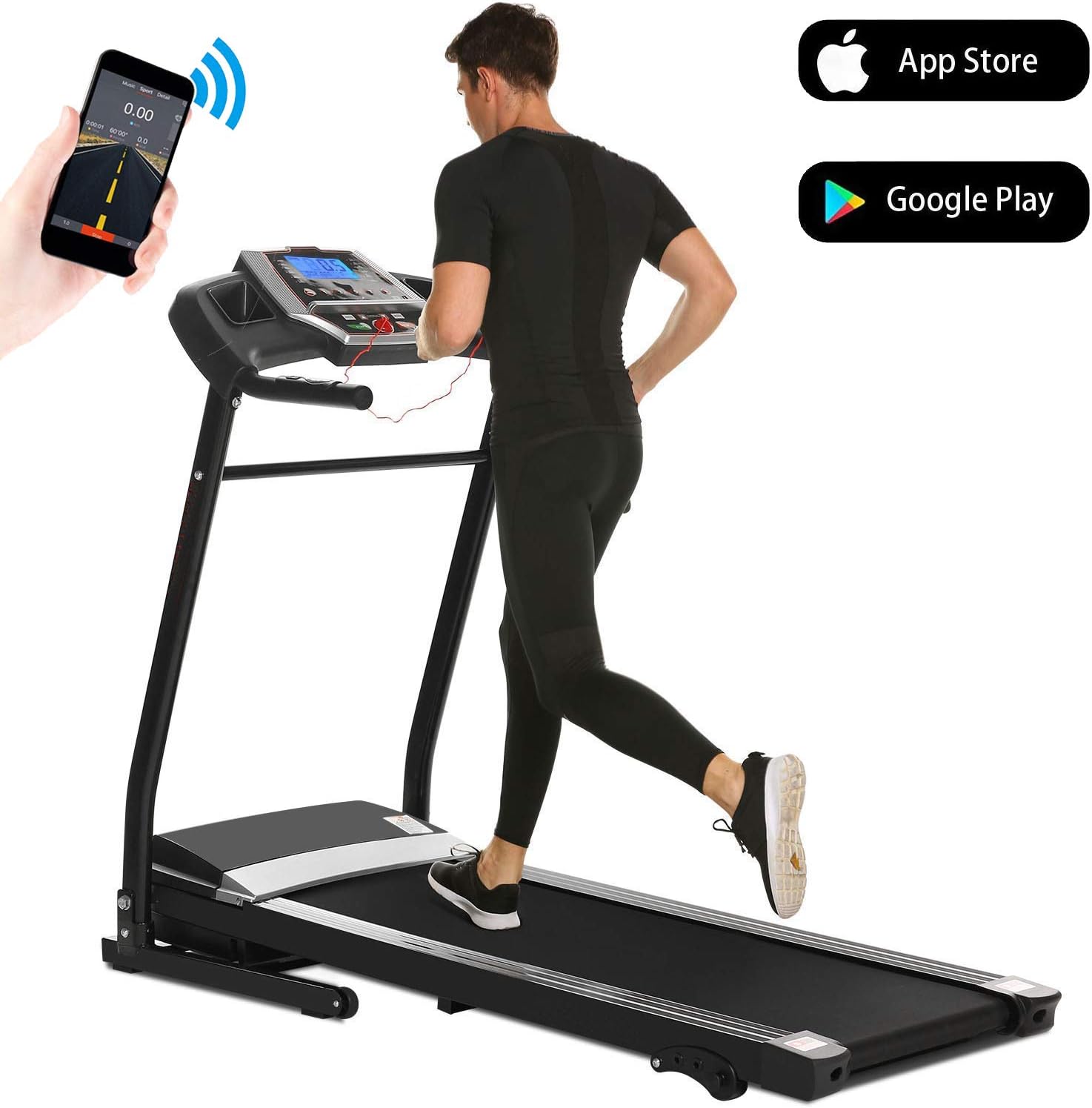 Aceshin Treadmills for Home with Incline, Treadmill Folding for Small