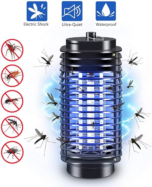frghf lampara de mosquito uv led lampara antimosquitos electrico lampara mosquitos interior y exterior control de insectos no toxico lampara anti