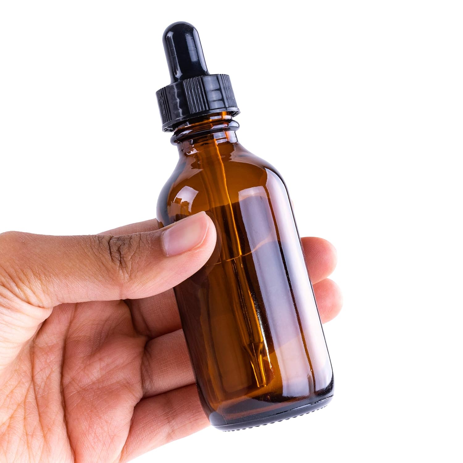 2oz Amber Glass Bottles with Glass Eye Dropper Dispenser for Essential Oils, Chemistry Lab Chemicals, Colognes & Perfumes (6 Pack): Industrial & Scientific