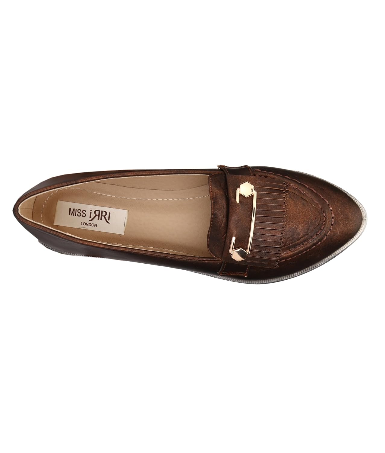 miss irri london women's camel natasha loafers and mocassins