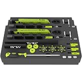 BOW Products Clamping Kit - Components for Dog Clamping, Wood Screw &amp; CNC | Works on CNC, T-Track Tables, Dog Tables, &amp; Flat Wood Surfaces, Woodworking Tools, Table Saw Accessories, Easy Storage