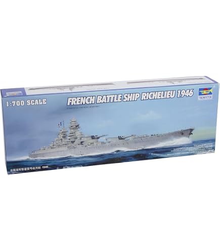 Modello Nave Da Guerra Jean Bart 1955 - Nave Francese 1:700 Trumpeter | Kit Di Montaggio Per Modellismo Statico