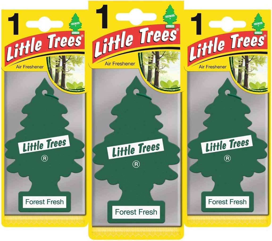 MAGIC TREE "LITTLE TREE" FOREST FRESH CAR AIR FRESHENER PACK OF 3