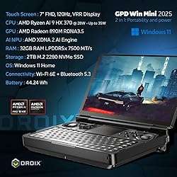 GPD Win Mini 2025 Handheld Gaming PC, AMD Ryzen AI