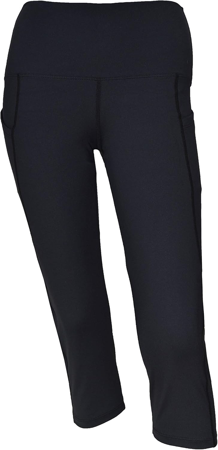 Private Island Women UPF 50+ Beach Capri Shorts Pants Swimsuit Side Pockets Bathing Swim Rash Guard Bottom: Clothing