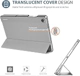 ProCase Smart Case for Galaxy Tab A9 Plus 11 Inch 2023 Slim Stand Folio Silver view 3