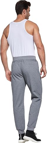 HCSS Mens Joggers Tracksuit Bottoms Dark Grey XXL with Zip Pockets Elastic Waist view 3