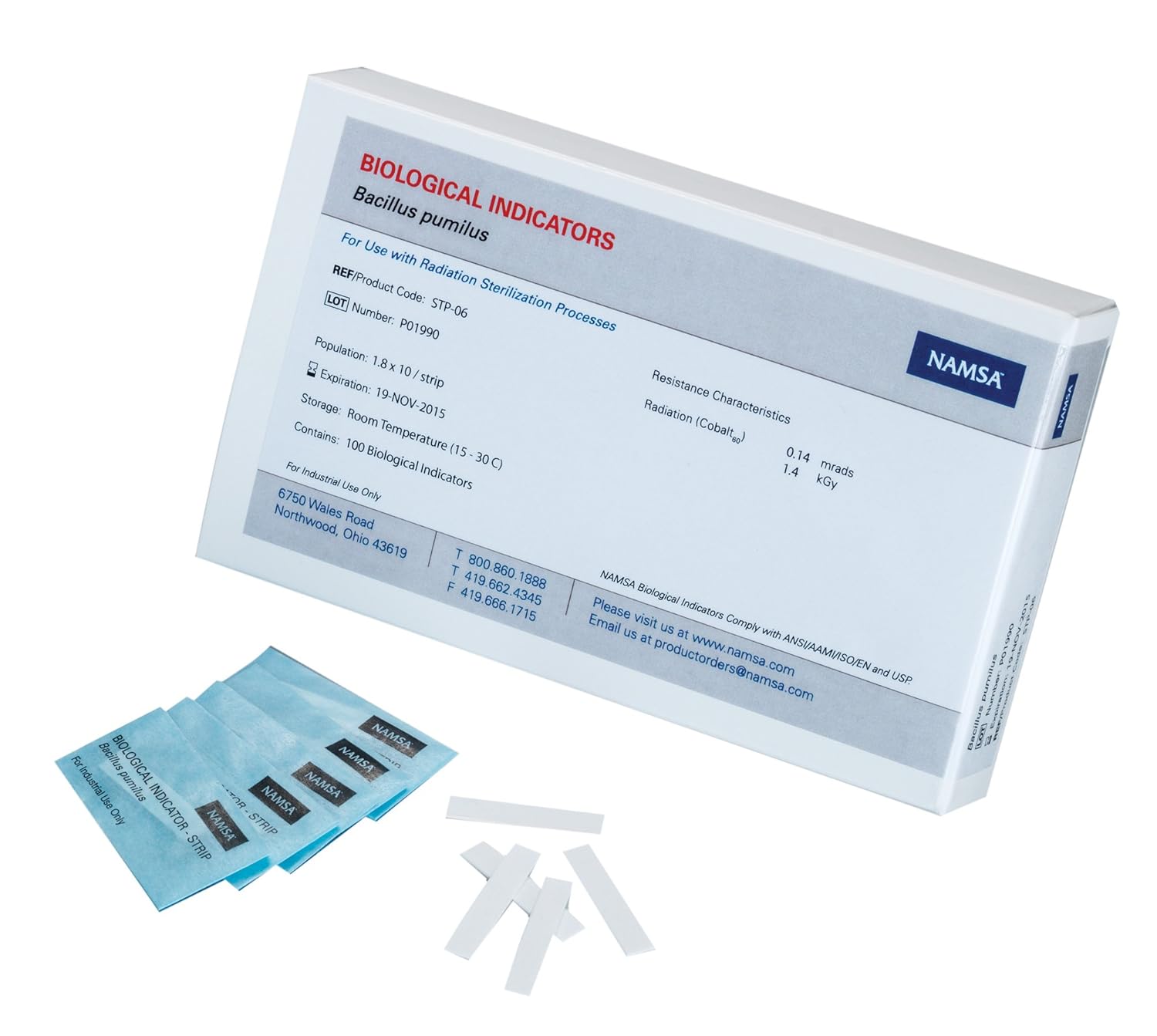CrossTex PM106 Biological Indicator Spore Strips for Monitoring
