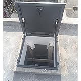 LXLZYXSF Rooftop Hatch Cover Plate Rainproof, Metal