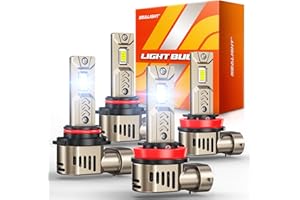 SEALIGHT 9005 H11 Combo for Fog Light Bulbs, [Newest & Brightest] 68000LM Super Bright Bulb 1:1 Size No Adapter Required, 650