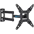 Full Motion TV Monitor Wall Mount Bracket Articulating Arms Swivels Tilts Extension Rotation for Most 13-42 Inch LED LCD Flat