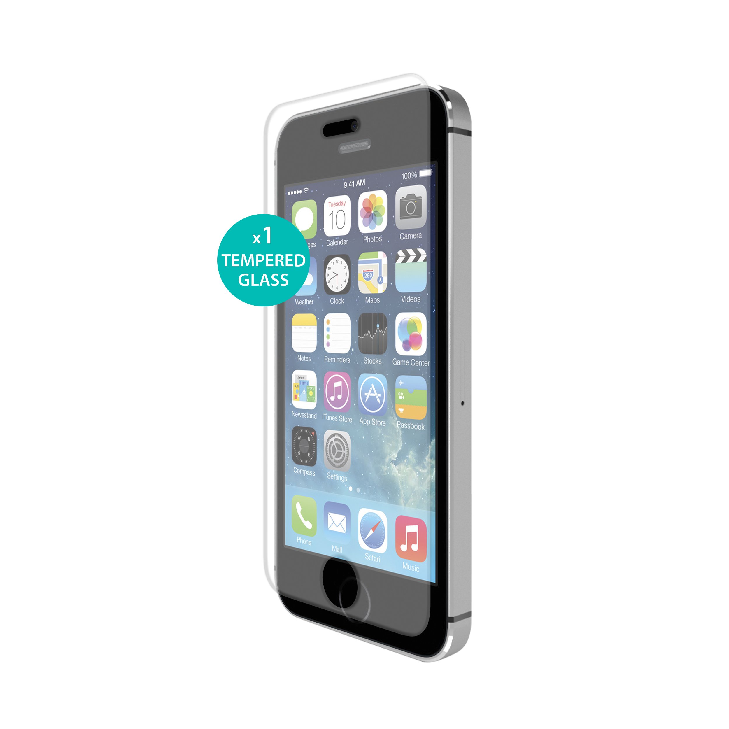Puro tempered glass screen protector for Apple iPhone 5/5S/5 °C