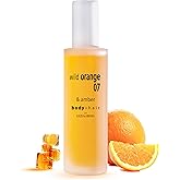Wild Orange 07 & Amber Body Spray | Citrus Fragrance Mist | Hydrating Skincare Ingredients | Vegan Essential Oils Orange | Neroli | Vanilla 3.4 FL Oz