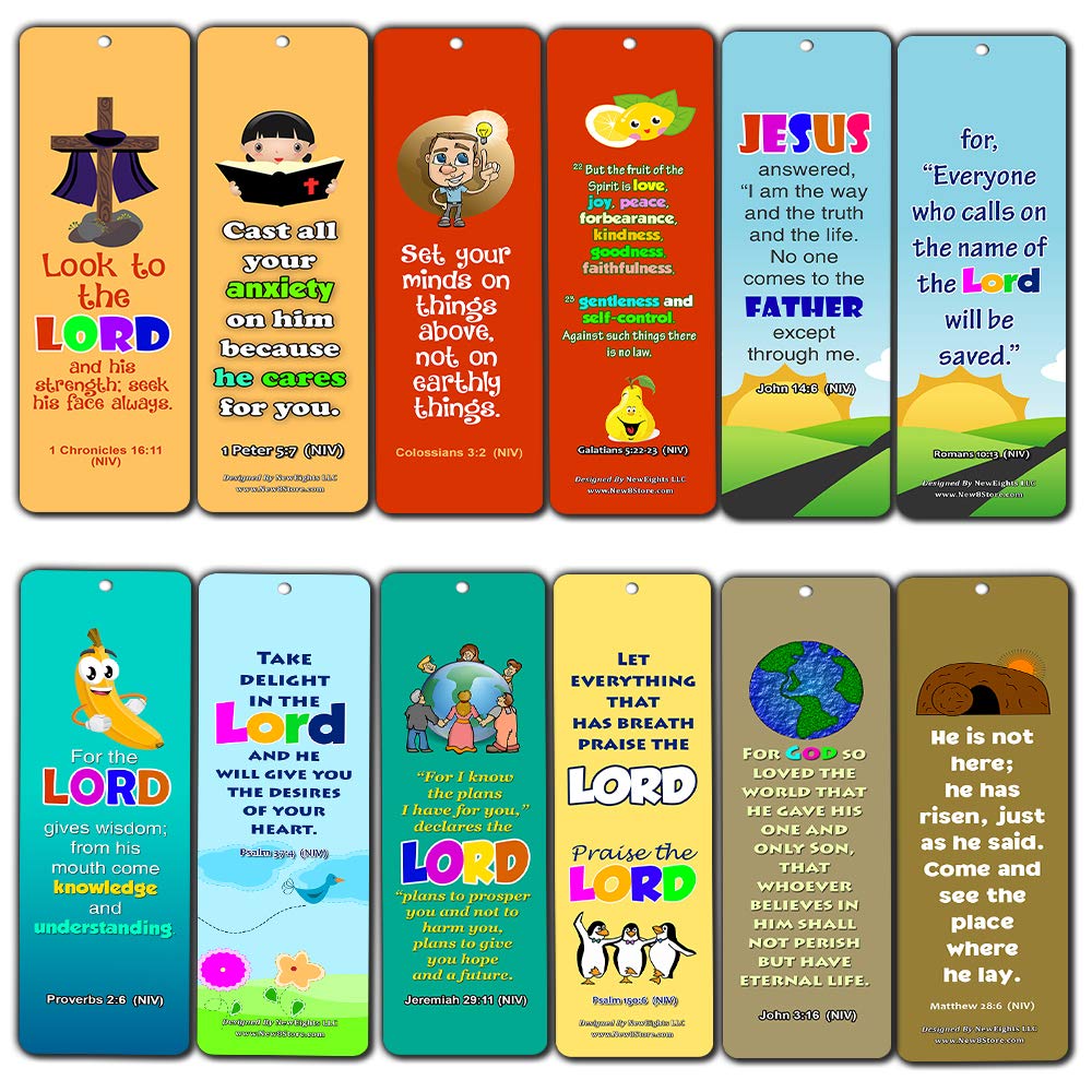Easy Bible Scriptures for Kids - Powerful Word of God (12-Pack)