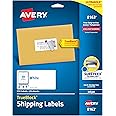 Avery Printable Shipping Labels with Sure Feed, 2" x 4", White, 250 Blank Mailing Labels (8163)