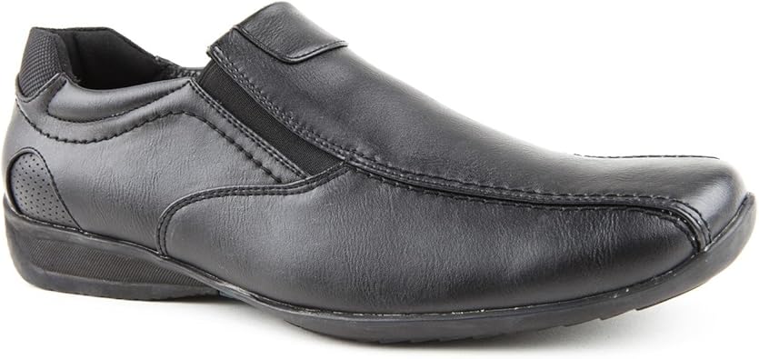 Emilio Luca X Mens Blazon Black Slip on Shoes Size 12