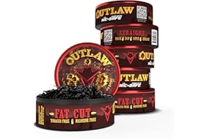 OUTLAW DIP COMPANY Outlaw Straight NiC-Safe™ Fat Cut - 6 Pack - Tobacco Free & Nicotine Free Chew